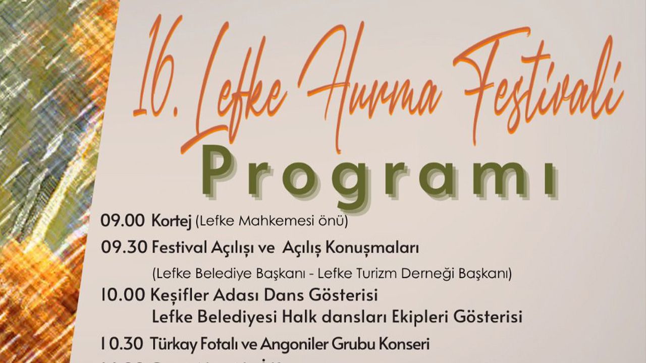 16. Lefke Hurma Festivali Pazar günü yapılıyor