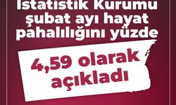 İstatistik Kurumu şubat ayı hayat pahalılığını yüzde 4,59 olarak açıkladı