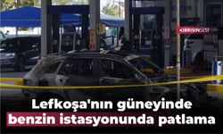 Lefkoşa'nın güneyinde benzin istasyonunda patlama