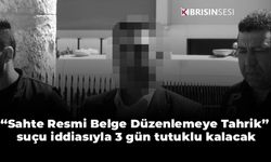 Zanlı, “Sahte Resmi Belge Düzenlemeye Tahrik” suçu iddiasıyla 3 gün tutuklu kalacak