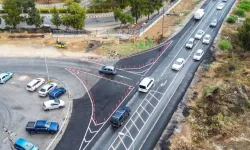 Mağusa'da yol düzenlemesi yapıldı