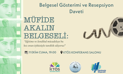 Müfide Hanım belgeseli bu akşam saat 19.00’da KTÖS Konferans Salonu'nda gösterilecek