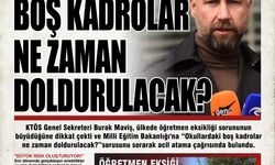 OKULLARDAKİ BOŞ KADROLAR NE ZAMAN DOLDURULACAK?