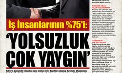 İş İnsanlarının %75'i:  "YOLSUZLUK ÇOK YAYGIN"