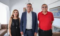 Cumhurbaşkanı adayı Erhürman, Dizdarlı çiftini ziyaret etti