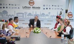 LTB Başkanı Harmancı konuk halk dansları ekiplerini kabul etti