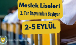 Meslek Liselerinin 9. Sınıflarına başvurmak isteyen öğrenciler için son tarih 2-5 Eylül