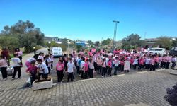 Yenierenköy İlkokulu öğrencileri, Meme Kanseri Farkındalık Etkinliği gerçekleştirdi