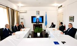 Cumhurbaşkanı Tufan Erhürman'ın Rum Lider Nikos Hristodulidis ile ara bölgedeki görüşmesi başladı