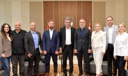 Cumhurbaşkanı Erhürman KTÖS’ü kabul etti