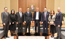 Cumhurbaşkanı Erhürman, KTMO Başkanı ve beraberindeki heyetle görüştü