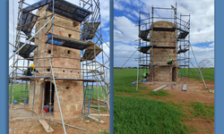 Kültürel Miras Teknik Komitesi, Mormenekşe'deki yel değirmeninde koruma çalışmaları başlattı