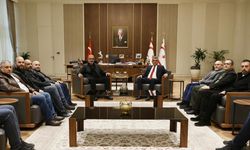 Cumhurbaşkanı Erhürman Toplu Taşımacılar Birliği'ni kabul etti