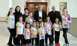 Erhürman, KKTC Halter ve Vücut Geliştirme Federasyonu ve Nev Çocuk Fitness sporcularını kabul etti