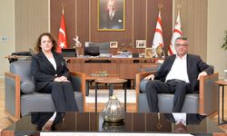 Cumhurbaşkanı Erhürman, KKTC Bakü Temsilcisi Turganer’i kabul etti