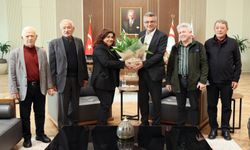 Cumhurbaşkanı Tufan Erhürman, Barış Derneği Başkanı Ahmet Derya ve beraberindeki heyeti kabul etti