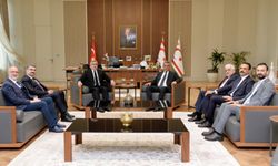 Cumhurbaşkanı Tufan Erhürman, AK Parti Genel Başkan Yardımcısı Hüseyin Yayman ve beraberindeki heyeti kabul etti