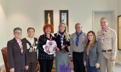 Nilden Bektaş Erhürman, izci liderleriyle görüştü