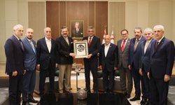 Cumhurbaşkanı Tufan Erhürman, Rifat Hisarcıklıoğlu ve beraberindeki heyeti kabul etti