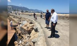 Ataoğlu, Girne Antik Liman’daki İskele çalışmalarını inceledi