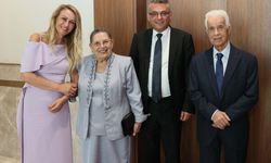 Cumhurbaşkanı Erhürman ve eşi, 3. Cumhurbaşkanı Eroğlu ve eşiyle görüştü