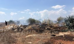 Aygün-Sınırüstü köyleri arasındaki yangında 120 dönümlük arazi zarar gördü