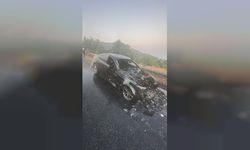 Boğazköy'de araç yangını
