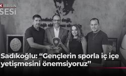 İskele Belediye Başkanı Sadıkoğlu Jimnastik Federasyonu Başkanı Sapsızoğlu'nu kabul etti
