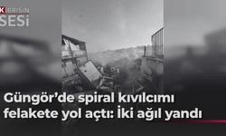 Güngör Ağıllar Bölgesi’nde iki ağılda yangın çıktı…İki kişi dumandan etkilendi