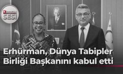 Cumhurbaşkanı Tufan Erhürman, Dünya Tabipler Birliği Başkanı Dr. Jacqueline Kitulu’yu kabul etti