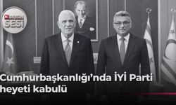 Cumhurbaşkanı Erhürman, İYİ Parti Genel Başkanı Dervişoğlu ve beraberindeki heyeti kabul etti