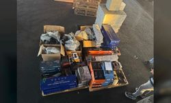 Mağusa’da kaçak elektronik operasyonu