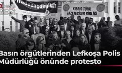 Basın örgütleri Lefkoşa Polis Müdürlüğü önünde açıklama yaptı… “Gazetecilik suç değildir”