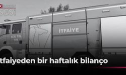 İtfaiye bir haftada 10 yangına ve 16 özel olaya müdahale etti