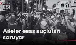 Aileler, Girne Mahkemesi önünde çağrı yaptı: “Esas suçluları mahkemeye getirsinler”