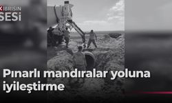 Geçitkale-Serdarlı Belediyesi, Pınarlı mandıralar yoluna 8 büz döşedi