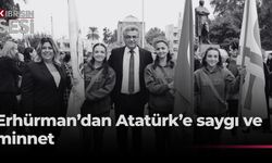 Cumhurbaşkanı Tufan Erhürman, 29 Ekim Cumhuriyet Bayramı nedeniyle Lefkoşa Atatürk Anıtı önünde düzenlenen törene katıld
