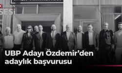 UBP Tatlısu Belediye Başkan Adayı Özdemir, adaylık başvurusunu yaptı