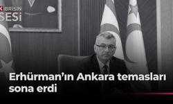 Cumhurbaşkanı Erhürman, Ankara temaslarının ardından yurda döndü