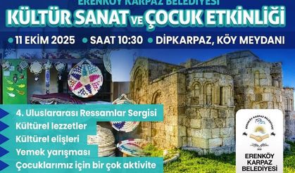 Erenköy-Karpaz Belediyesi “Kültür-Sanat ve Çocuk Etkinliği” cumartesi günü yapılacak