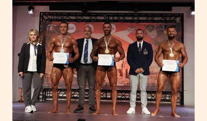Tarık Mustafa’dan Malta’da İFBB Akdeniz Şampiyonası’nda çifte şampiyonluk