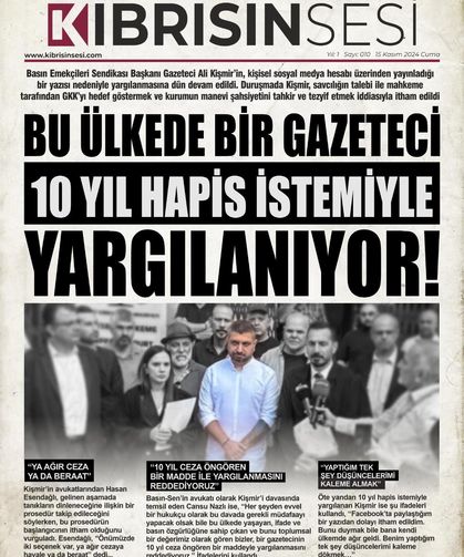 BU ÜLKEDE BİR GAZETECİ 10 YIL HAPİS İSTEMİYLE YARGILANIYOR!