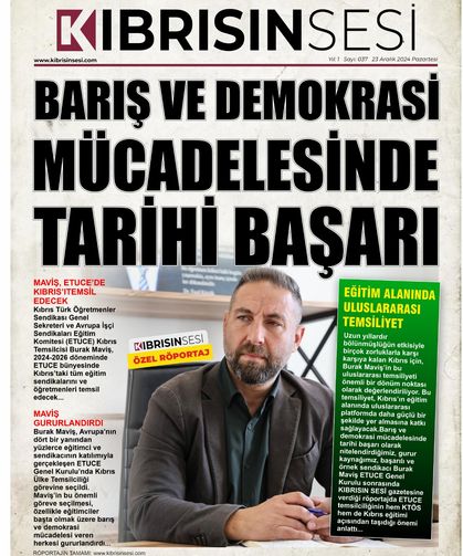 BARIŞ VE DEMOKRASİ  MÜCADELESİNDE  TARİHİ BAŞARI… MAVİŞ, ETUCE’DE KIBRIS’I  TEMSİL EDECEK