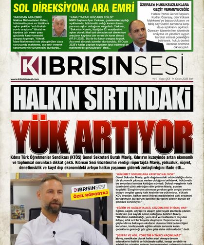 MAVİŞ: "HALKIN SIRTINDAKİ YÜK ARTIYOR"