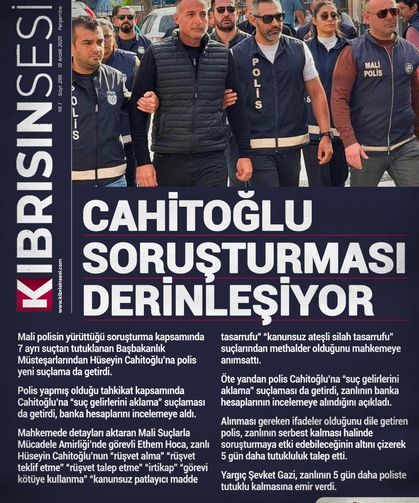 Cahitoğlu Soruşturması Derinleşiyor …