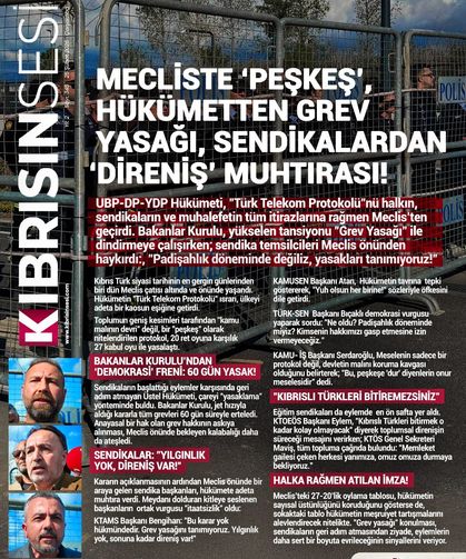 MECLİSTE ‘PEŞKEŞ’, HÜKÜMETTEN GREV YASAĞI, SENDİKALARDAN ‘DİRENİŞ’ MUHTIRASI!