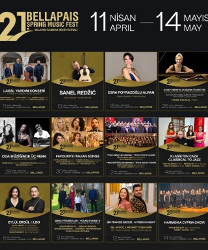 21. Uluslararası Bellapais Müzik Festivali 11 Nisan’da başlıyor