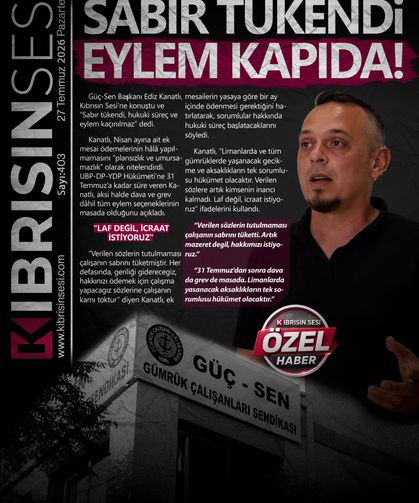 SABIR TÜKENDİ EYLEM KAPIDA!