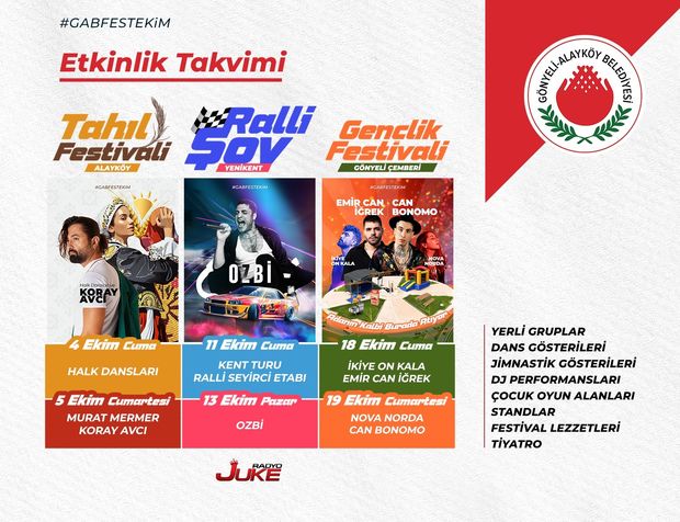 GÖNYELİ-ALAYKÖY BELEDİYESİ FESTİVALLERİ BAŞLIYOR!