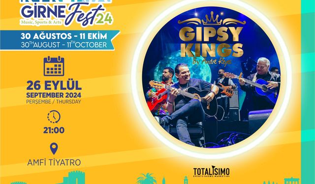 Gipsy Kings, yarın akşam Girne Amfi Tiyatro’da sahne alacak